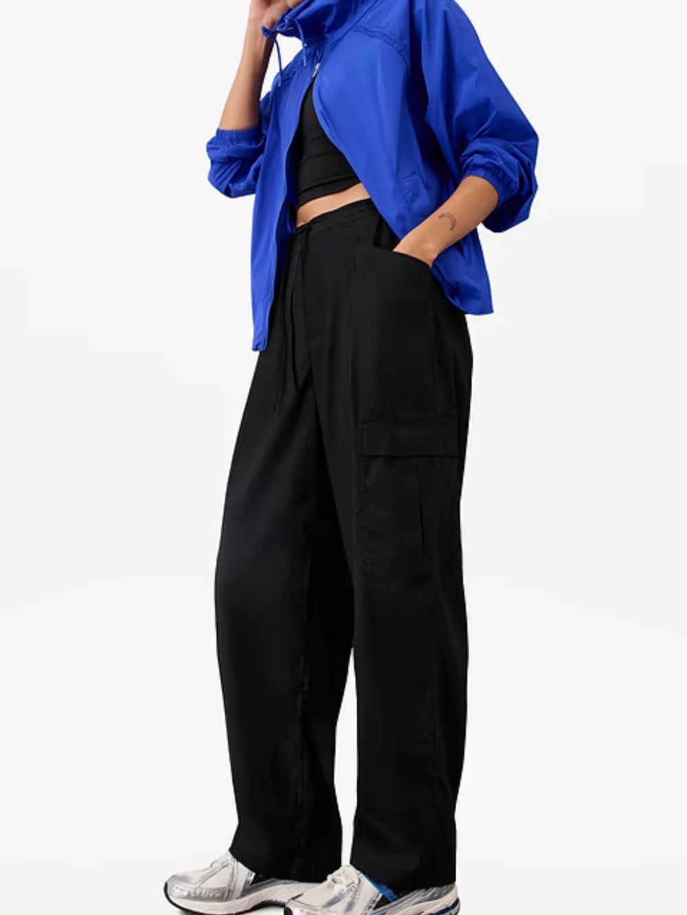 Athleta Paradise Black Linen Blend Cargo Pants XS NWT – Relaxed Travel